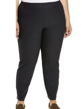 Eileen Fisher Women's Stretch Crepe Slim Ankle Pants In Graphite
